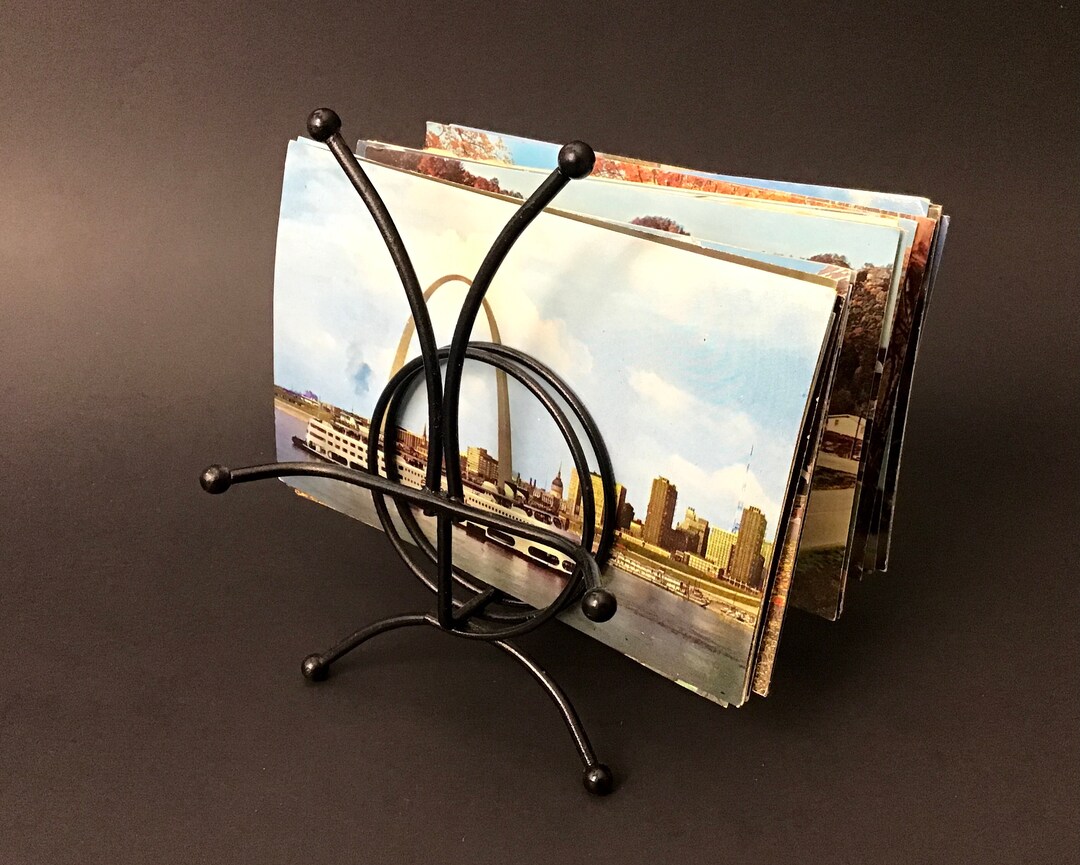 Vintage Wire Coil Letter Holder Desk Organizer Etsy