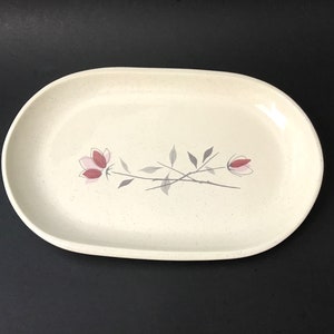 Vintage Franciscan Duet Butter Dish Pink Roses on Eclipse Shape