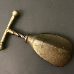 Vintage Metal Nutcracker Handheld Screw Style