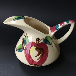 Vintage Purinton Pottery Pitcher Apple Pattern