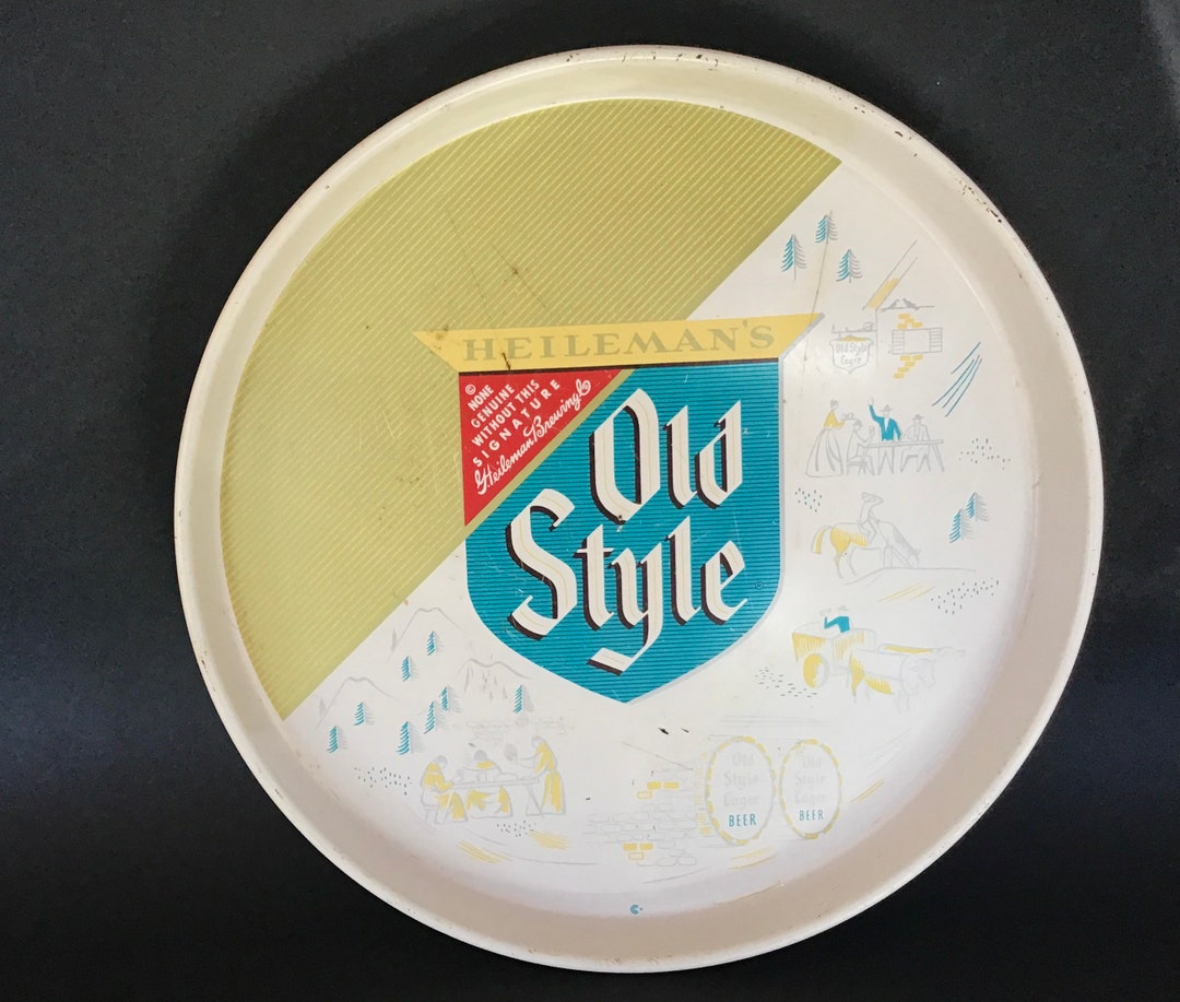Vintage Heilemans Old Style Beer Tray Etsy