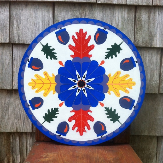 PA Dutch Mighty Oak Tree Hex Sign - Designed for Protection