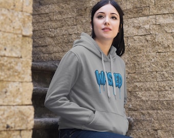 Minimal Graffiti Hoodie - ""Simply Washed"" Streetwear Pullover, Unisex Urban Style."
