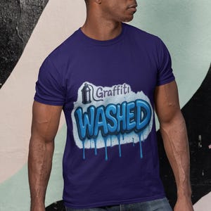 GraffitiWASHED Unisex Tee – Urban Art Meets Streetwear, Bold Graphic T‑Shirt