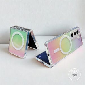 Rainbow Laser Magnetic Case for Galaxy Z Fold and Flip