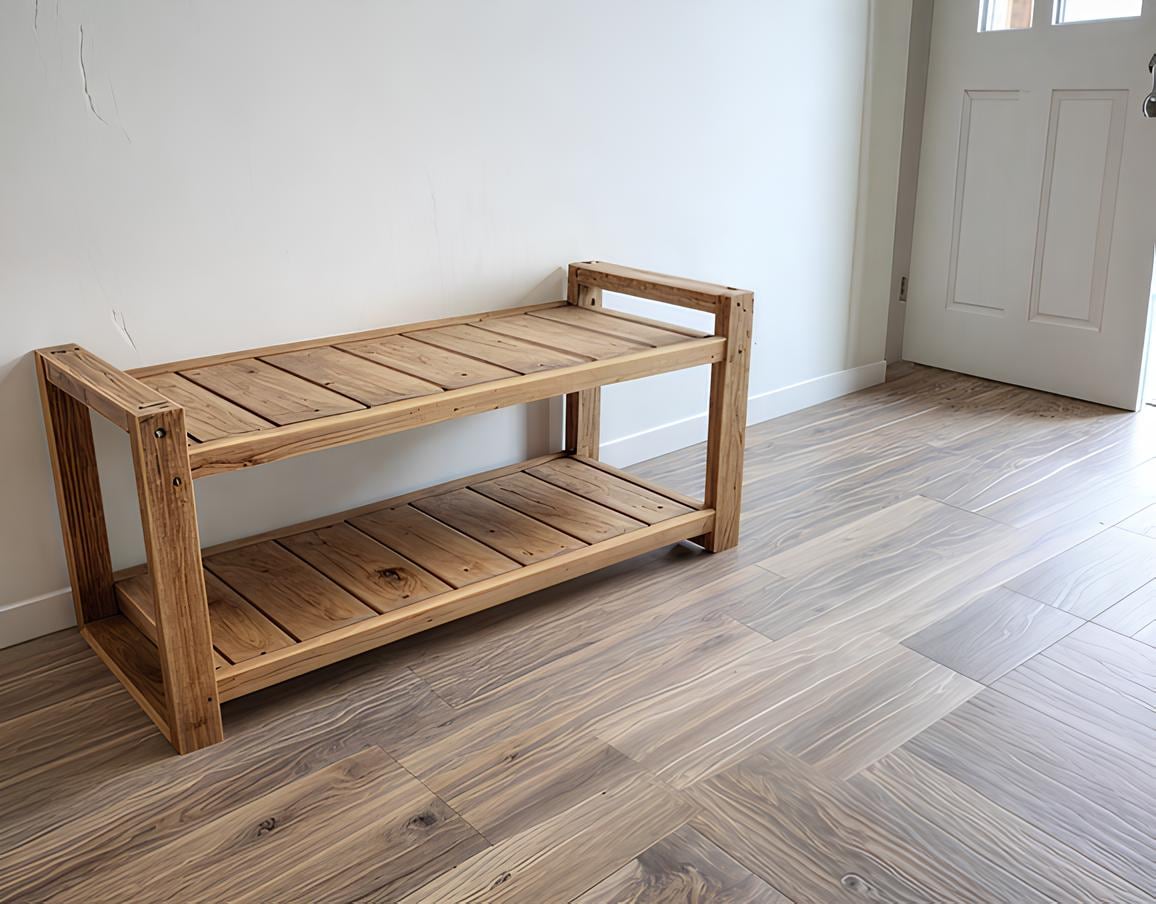 DIY Wood Shoe Rack Build Plan: Entryway Organizer (PDF Download) - Etsy