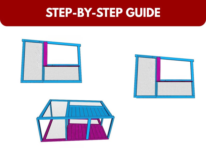 DIY Outdoor Wooden Chicken Coop Build Plan: Small Backyard Hens House ...