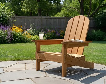 Plans de chaise Adirondack de grand-père : Plan de menuiserie de patio à télécharger au format PDF