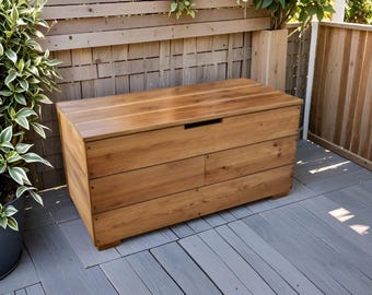 Plans de bancs de rangement extérieurs à faire soi-même : sièges de patio en bois avec rangements cachés (fichier PDF)