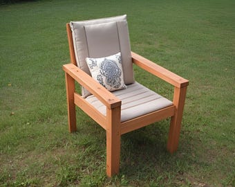 Plan de construction d'une chaise moderne à faire soi-même : meubles de patio d'extérieur (fichier PDF)