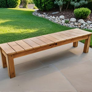 DIY Outdoor bench plan, Woodworking plans, Patio furniture, Wooden bench, Garden furniture, DIY plans, PDF File