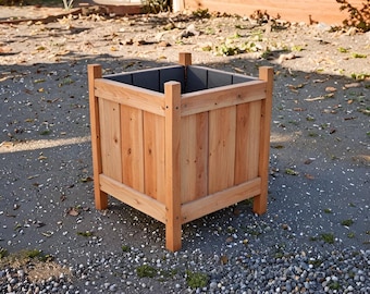 Plan de construction d'une jardinière en cèdre à faire soi-même : menuiserie extérieure (téléchargement PDF)