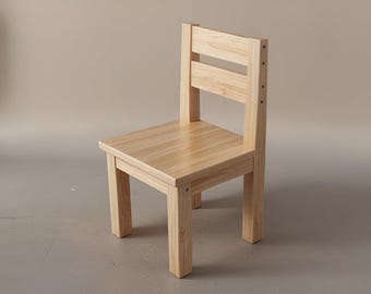 Plan de construction d'une chaise en bois pour enfants : chaise de salle de jeux, projet de menuiserie, téléchargement PDF