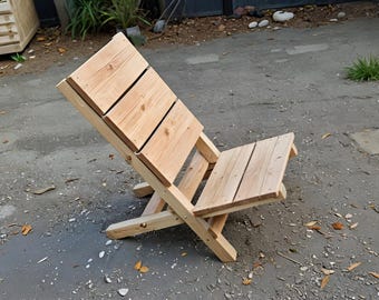 Chaise pliante d'extérieur DIY : plan de menuiserie (téléchargement PDF)