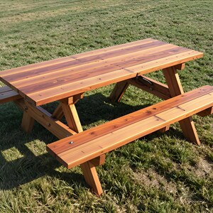 DIY Picnic table build plan, Woodworking plan, Outdoor picnic table, Patio furniture, Table with bench, Step by step instruction, PDF File