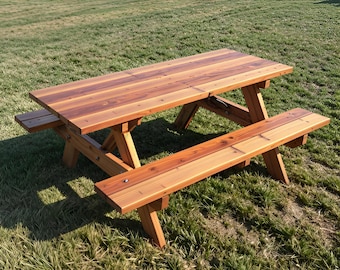 Plans de table de pique-nique à faire soi-même : projet de menuiserie extérieure pour terrasse et jardin (fichier PDF)