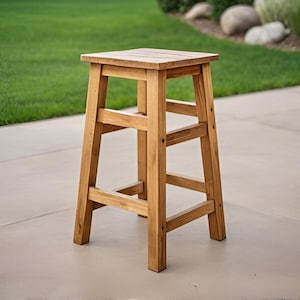 Plano de construcción de taburete de mostrador, taburete de altura de mostrador, taburete de altura de mesa, taburete de cocina, taburete de bar, muebles de patio, muebles modernos, PDF