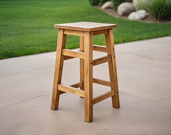 Plan de construction de tabouret de comptoir extérieur bricolage : meubles de patio (plan PDF)