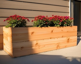 Plan de construction de jardinière en cèdre à faire soi-même : plan de menuiserie pour terrasse extérieure en téléchargement PDF