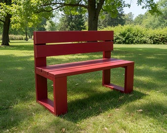 Plan de construction de banc d'extérieur bricolage 2 x 6 : menuiserie pour meubles de patio (fichier PDF)