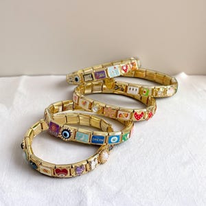 Personalized Modular Italian Charms, Custom Italian Charm Bracelet, Custom Italy Charms, DIY Italian Bracelets, Jewelry gifts for her.