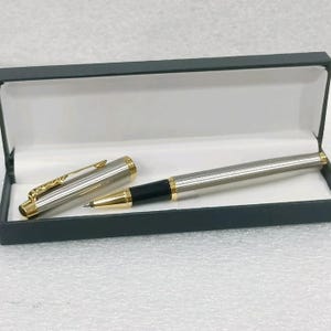 Bolígrafo Parker IM Rollerball de acero inoxidable cepillado con GT - VP490