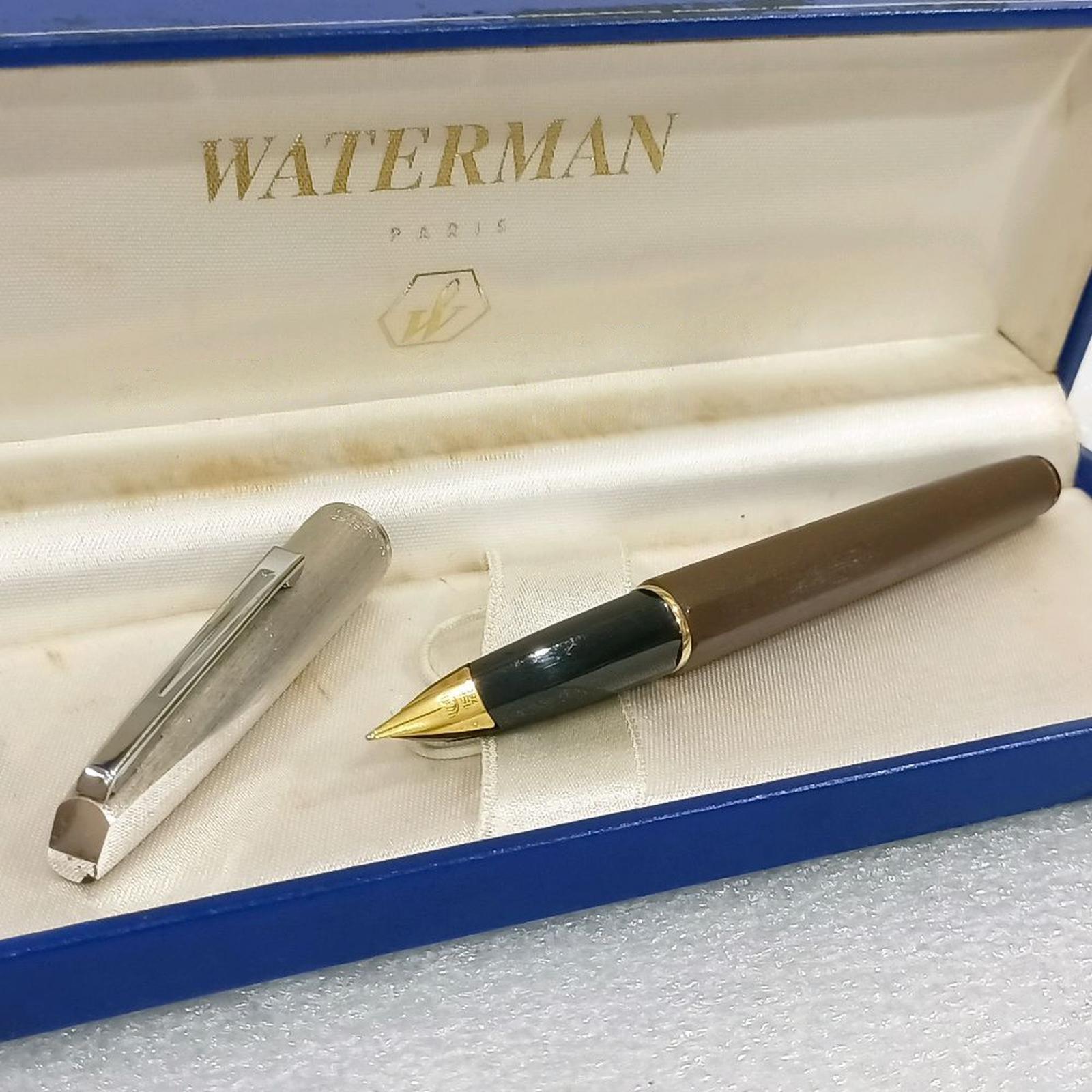 Vintage Waterman Concorde Fountain Pen 18K Gold Medium Nib - VP711