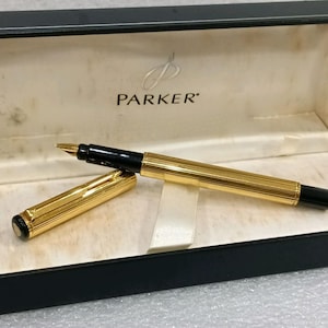 Vintage Parker 88 Fountain Pen: Corinth Gold Plated, 1990s, with Box VP096