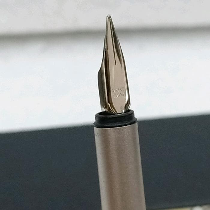 Vintage Montblanc Noblesse Slimline Fountain Pen Chrome, Steel Nib