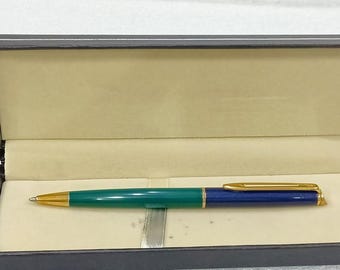 Stylo Bille Waterman Reflex Laque Marbre Bleu - Comme Neuf Avec Recharge