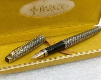希少なパーカー 75 シゼル スターリングシルバー ペンセット