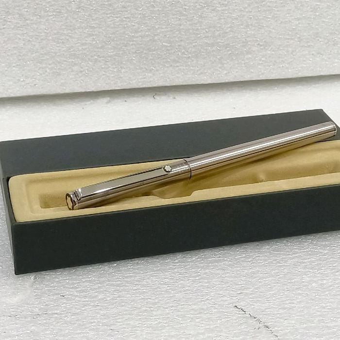 Vintage Montblanc Noblesse Slimline Fountain Pen Chrome, Steel Nib