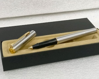 Vintage Shaeffer Agio Tintenroller Chrom Lauf Vergoldet Zierteile Gebraucht - VP579