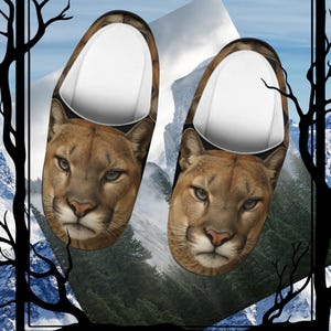 Cougar Animal Slippers