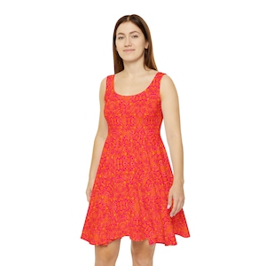 Bright Coral Dress - Etsy Bright Coral Dress - Etsy