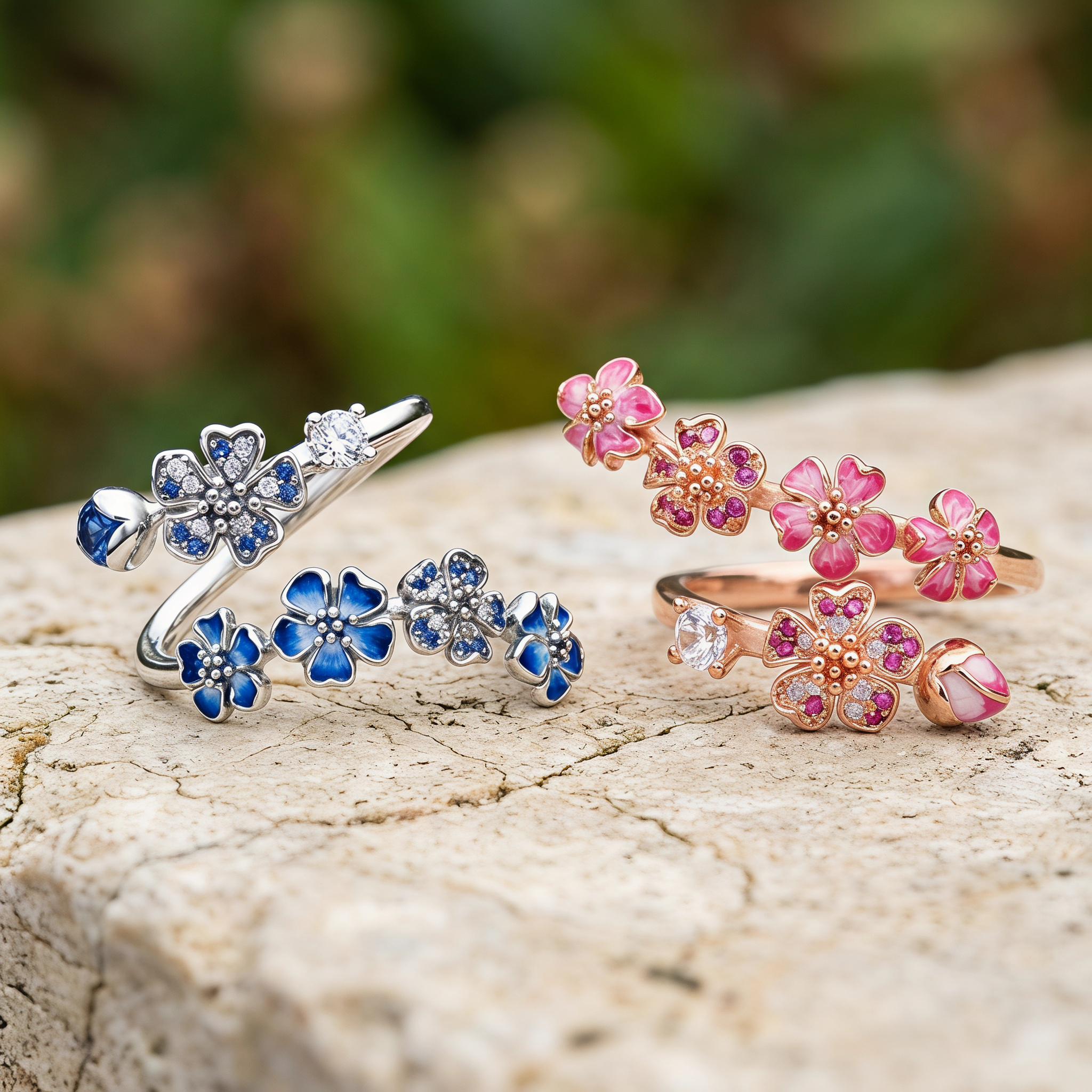 【m断捨離中】PANDORA リング フローティングロケット＋フラワー Flower pandora ring - Etsy 日本
