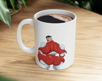 Thicc Omniman Invincible Meme Mug Funny Trend Silly Modern Gift 11oz 15oz