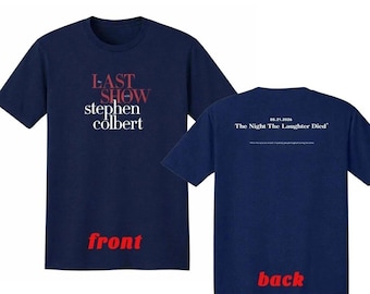 Stephen Colbert The Late Show 2026 “The Night Laughter Died” T-Shirt All Size