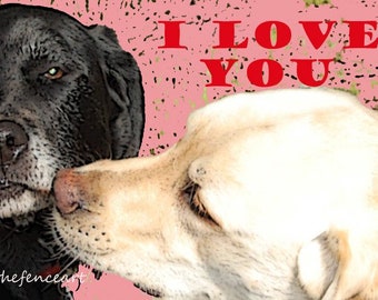 Dog Card Labrador card Best Friends Give Some Labbie Love