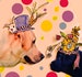 Funny Easter CARD Labradors Wear Their Easter Hats 