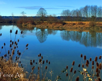 Snohomish River Foto Grußkarte, innen blanko