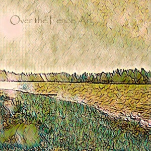 Beach Art Grußkarte, Landschaftsskizze, Bainbridge Island Cove, Karte ist leer für deine persönliche Notiz