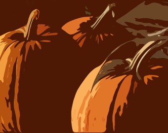 Gardeners Card Nature Photography Pumpkin Photo Greeting Card Halloween Card
