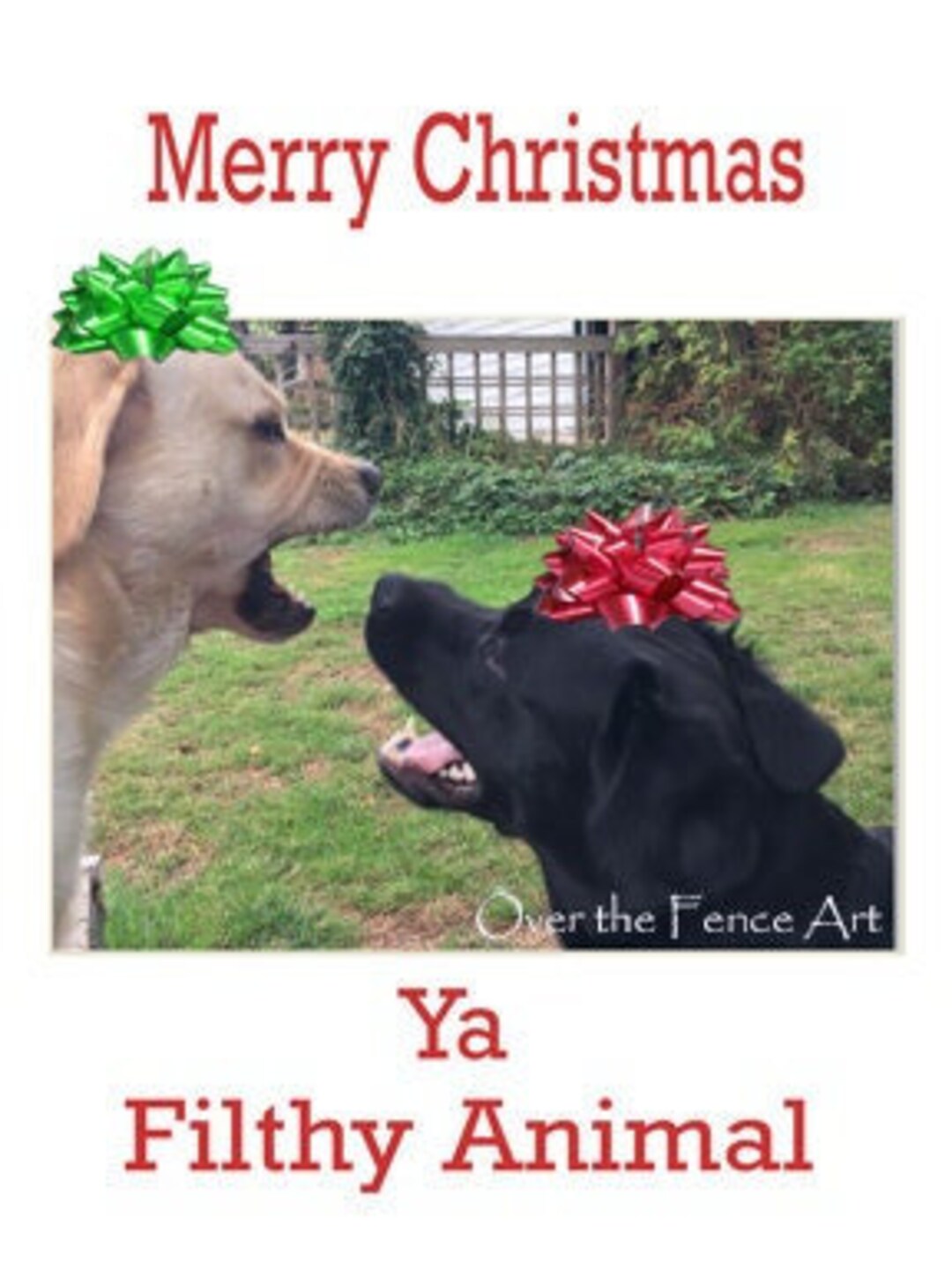 Merry Christmas Ya Filthy Animal Funny Labrador Christmas Card - Etsy Merry Christmas Ya Filthy Animal Funny Labrador Christmas Card - Etsy