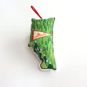 Alberta Ornament: Landkarte Ornament - Kanadische Ornamente