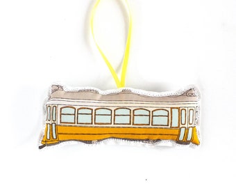 Lisbon tramway ornament:  tree decoration- Portugal tram