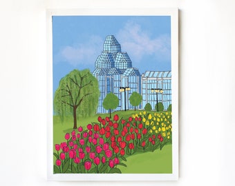 Ottawa art gallery art print. Spring tulips, Ottawa Canada wall art