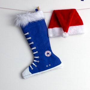 Green Christmas Stocking Holiday Stockings All Star Christmas Etsy