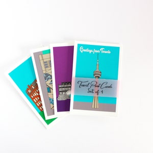 Toronto post cards, Toronto city scape , small art prints