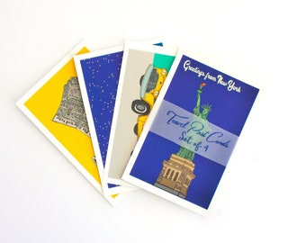 Juego de tarjetas postales de la ciudad de Nueva York, tarjetas postales de viaje, impresiones de Nueva York